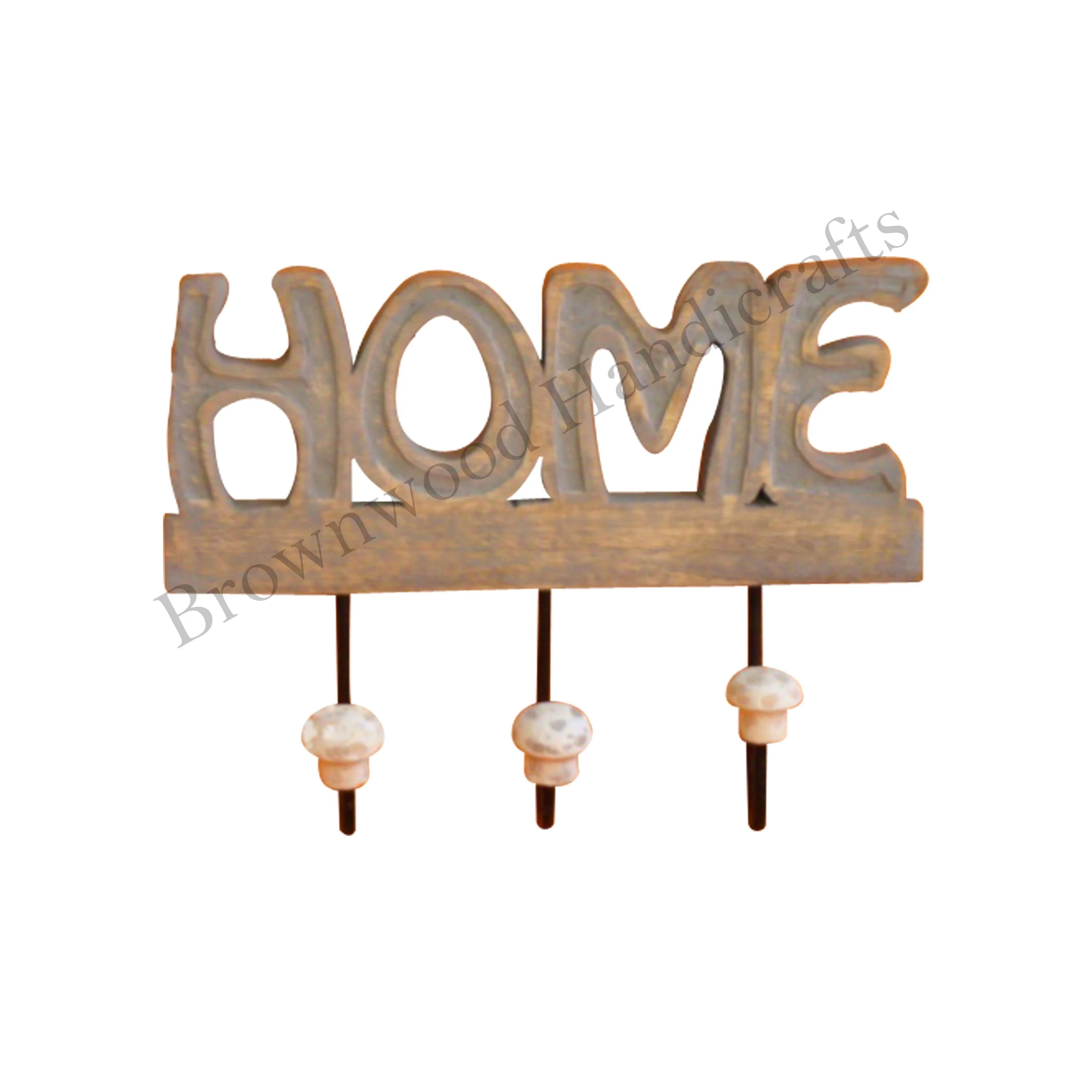 Attractive Designed Wooden Wall Mounted Cloth Hanging Wall Hook Handmade Wood Carved Wall Hook For Online Sellers at Low Price