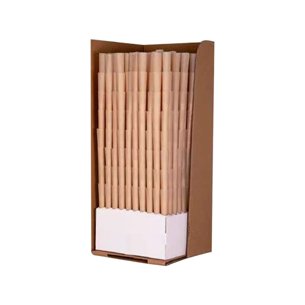 100% Natural Brown Unbleached Wood Pulp 13.5GSM 84mm/26mm (1 1/4 Size) NBP03 Agriculture Product Box Cone Wholesale Design