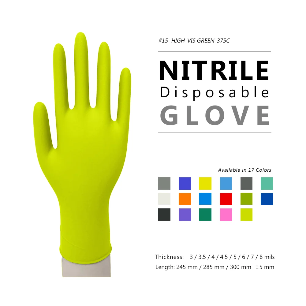 Нитриловые перчатки для осмотра, нитриловые одноразовые перчатки, одноразовые нитриловые перчатки