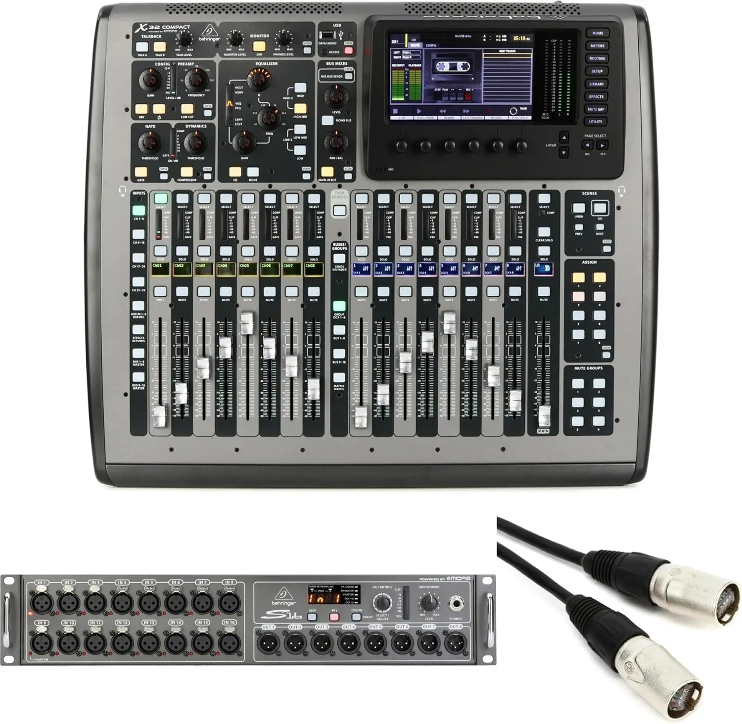 X32 Compact Mixer with S16 Stage Box