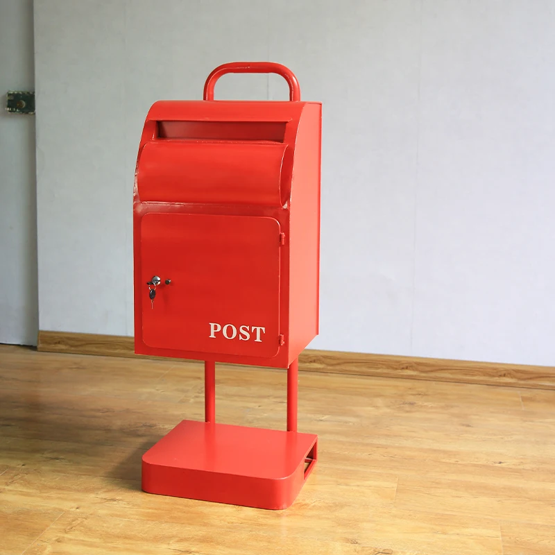 Compact Decorative Outdoor Mailbox Modern Wall Mounted Office Mailbox with Lockable Lid