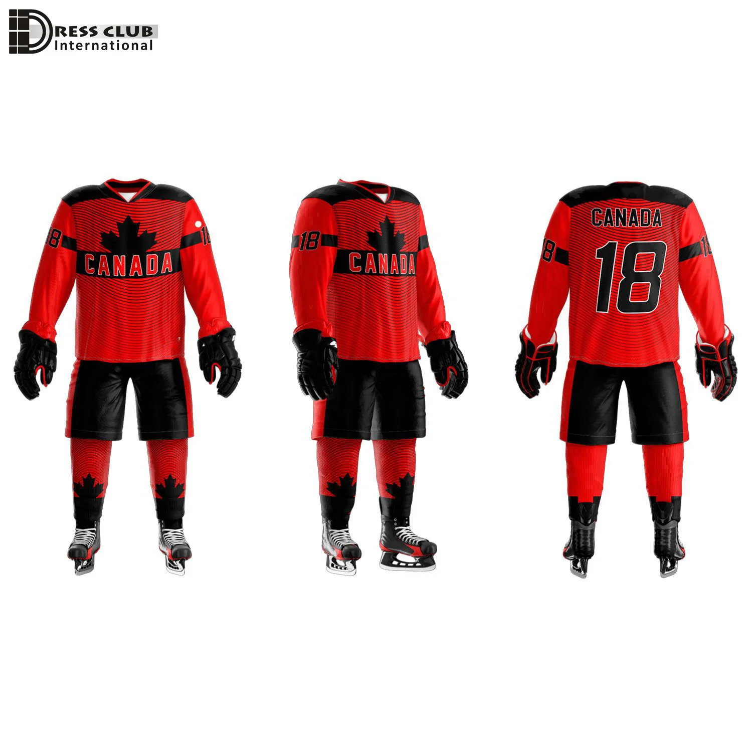 Wholesale Price Custom Ice Hockey Game Jersey Sets Ice Hockey Team Uniform