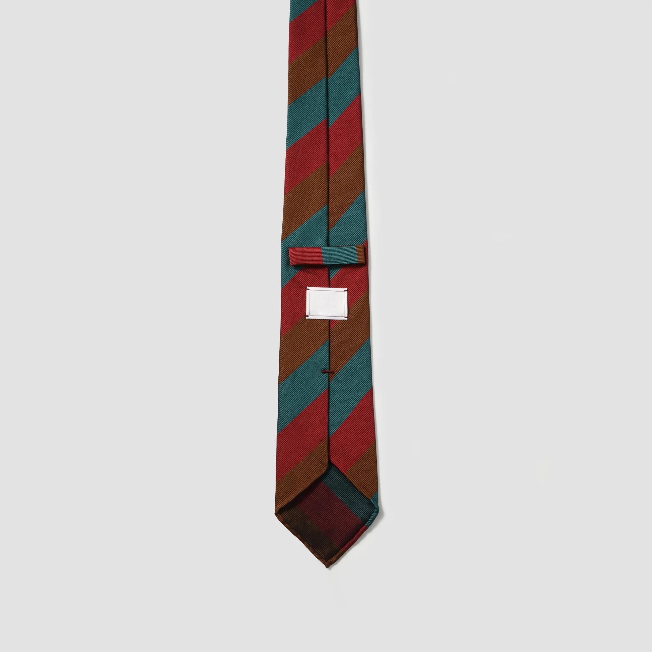 Top-Choice Handmade Italian Silk Ties - Unlined Woven Royal Tank Pattern - Elegant Accessory for Weddings and Formal Events