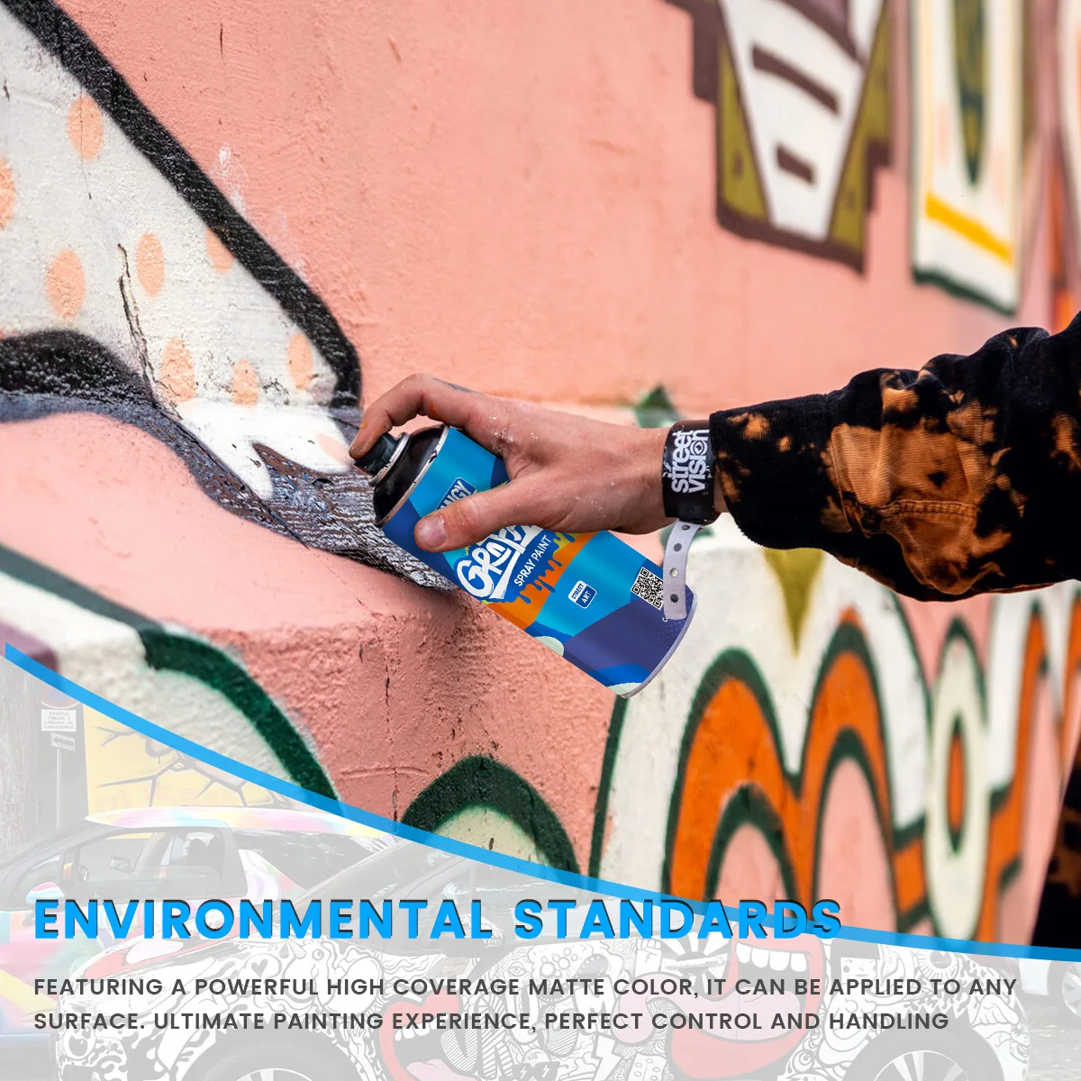 Manufacturer Supplied hand from Graffiti spray paint repair paint graffiti anti-rust refurbishment Artistic Creation spray paint