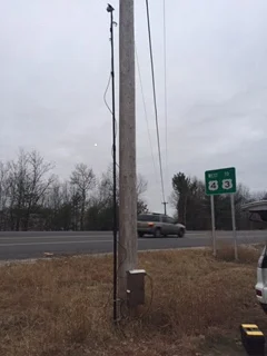 traffic counter supporting pole