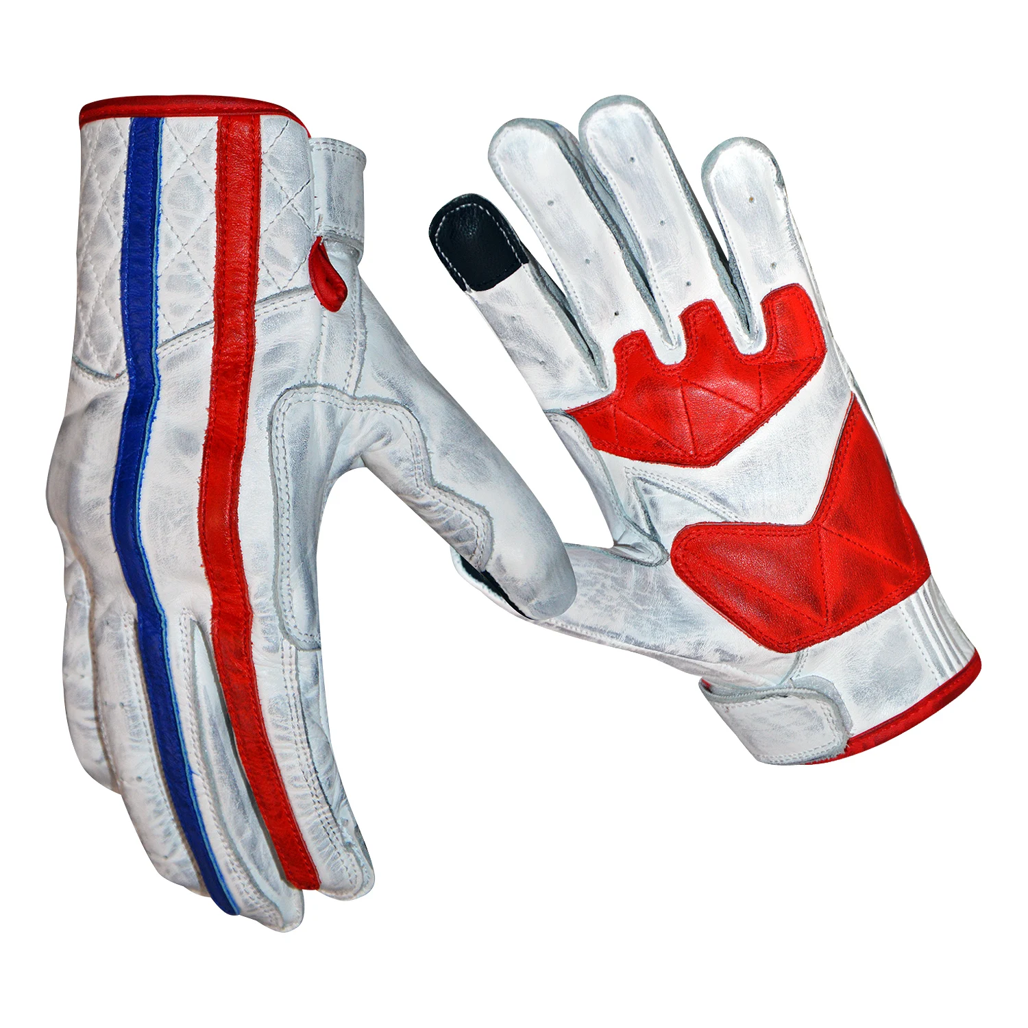 Breathable 3d Sport Full Finger Knuckle Protection Touchscreen Motorbike Glove for Man Motorcycle Racing Gloves Custom Summer