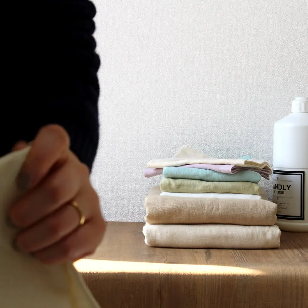 [Wholesale Products] HIORIE Osaka Natural Color Gauze Towel 100% Cotton Hand Towel Face Towel Low MOQ Washable Soft Quick Dry