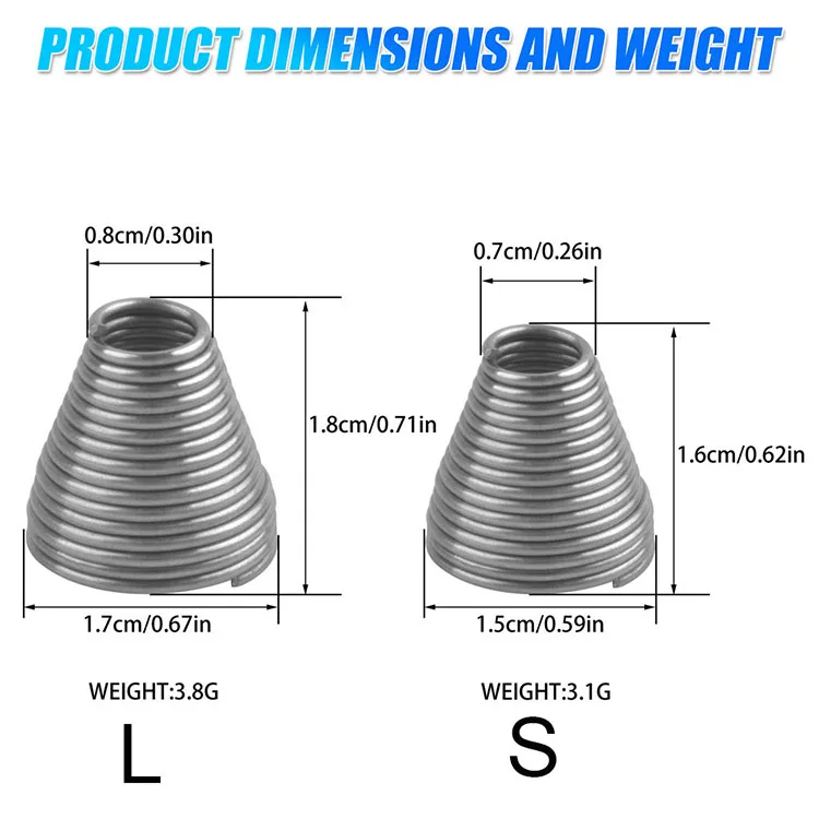 Stainless Steel Ballyhoo Bait Rigging Springs Jig Fishing Rig Saltwater Fishing Bait Accessories