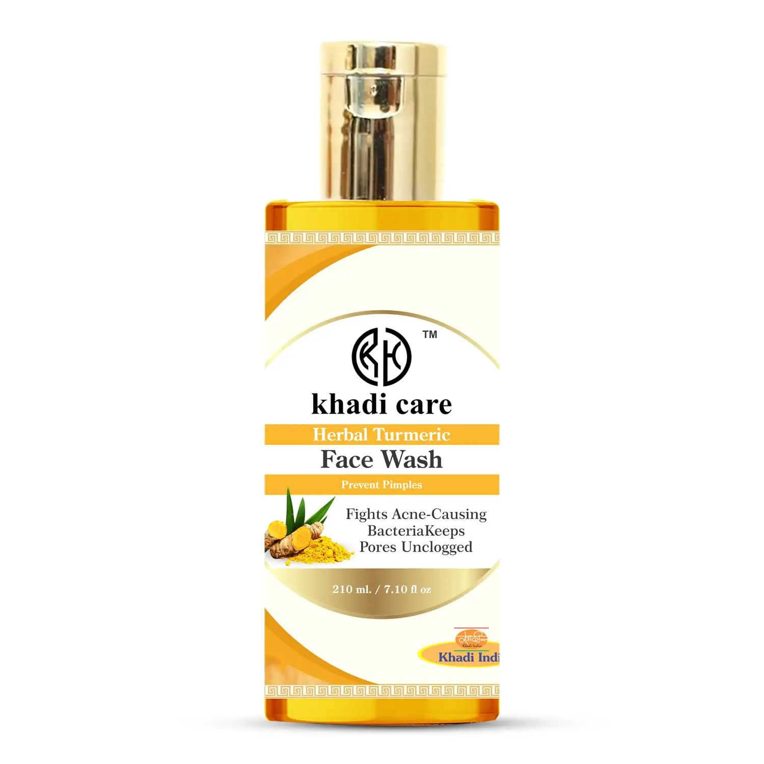 Herbal Turmeric Face Wash - 210ml  Healthy Skin Body Care Customizable and Private Labeling by Vanity Vision