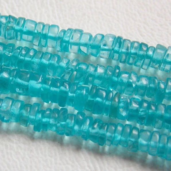 Sky Blue Apatite Smooth Tyre Wholesale Price New Arrival