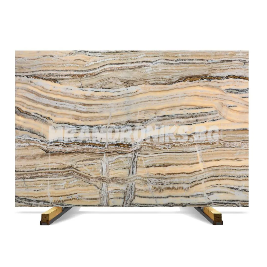 Brown Agate Onyx Marble Natural Stones Transparent for Hotel and Villa Wall and Floor Decoration Slabs & Tiles