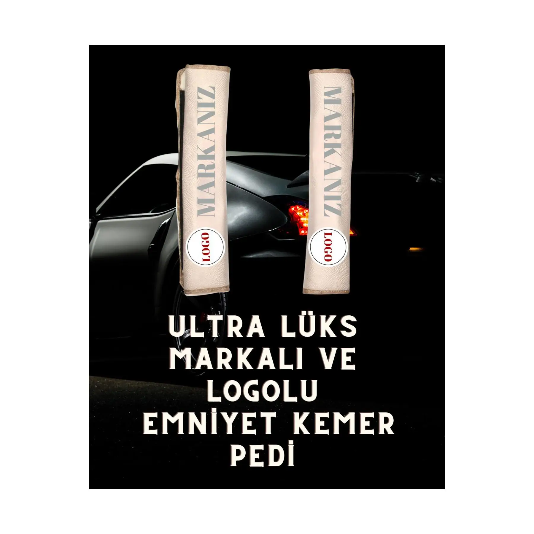 SKODA YETI Miyrem -Premium Series / Seat Belt Pad Beige