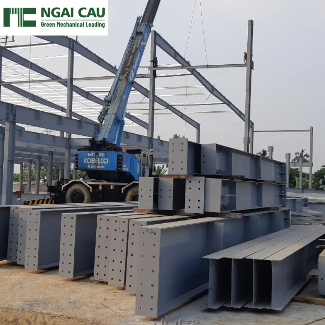 Prefabricated Steel Structure Buildings Steel Components Galvanized Flexible Design from Viet Nam Manufacturer