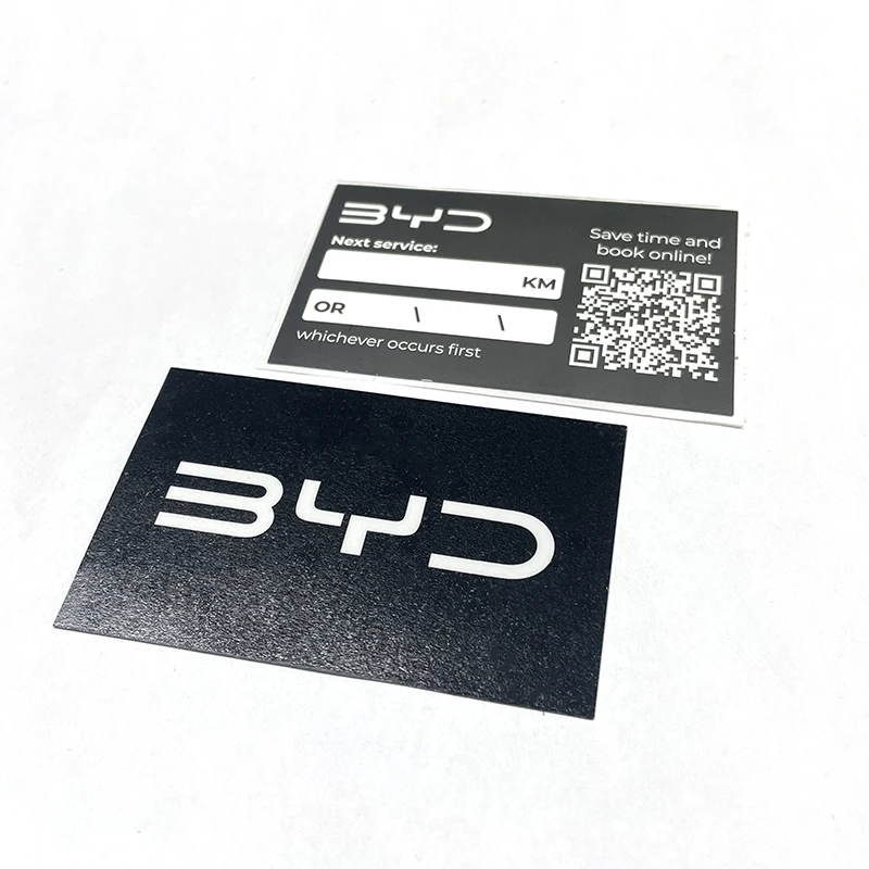 PVC Vinyl Matt Uv Resistant Bumper Sticker Qr Code Double Sided Car Decal Die Cut  Label Sticker Printing