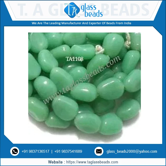 Rainbow Factory Direct Sale At Market Price Strings Oval Beads 12x8 Mm - Green Loose Crystal Beads