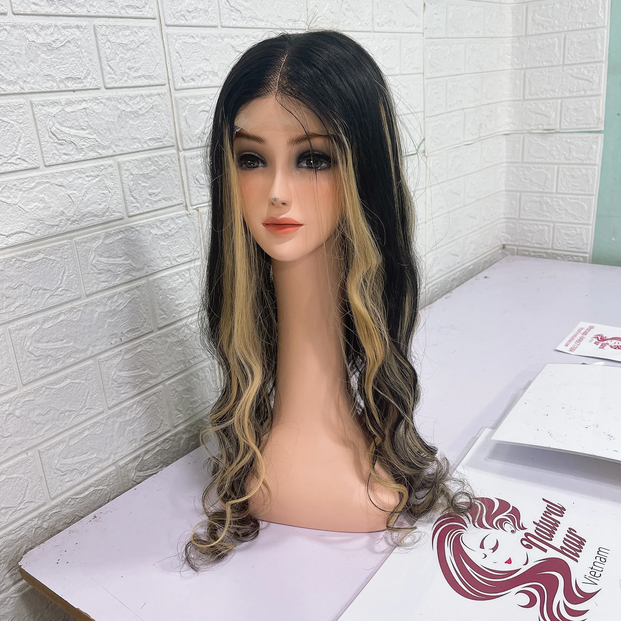 Vietnam High Quality Black straight human hair wigs Super Double drawn hair Best Seller