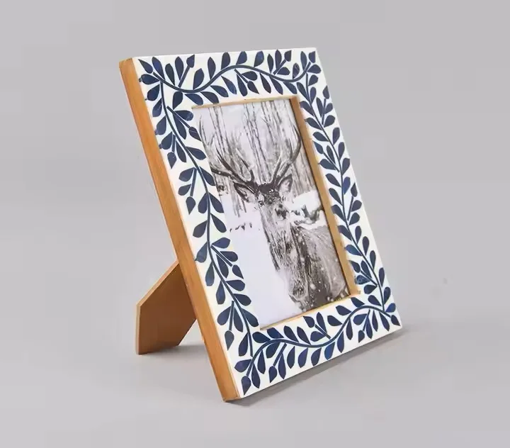 modern photo frame Handmade MDF Picture Frames for Family Photos beautiful handcrafted resin bone inlay frames