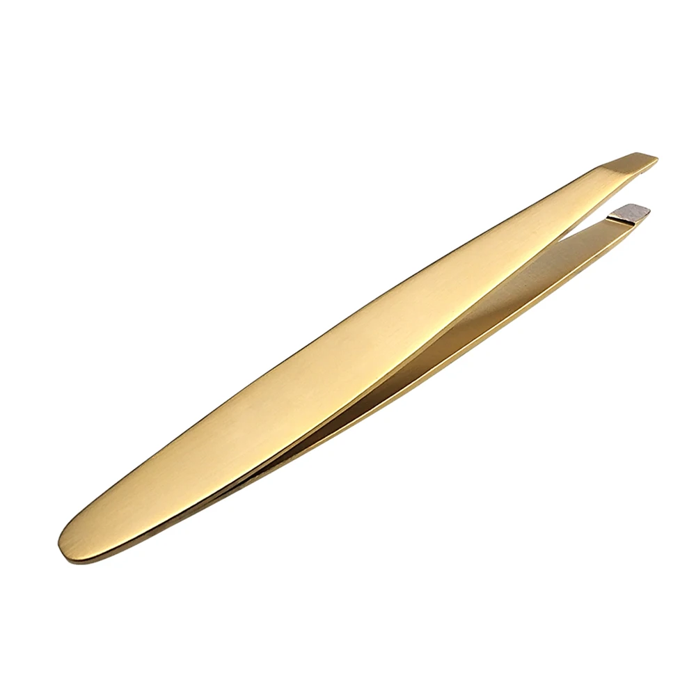 New Design Custom Logo Stainless Steel OEM Eyebrow Tweezers Custom Hair Removal Tweezers Best Beauty Instruments