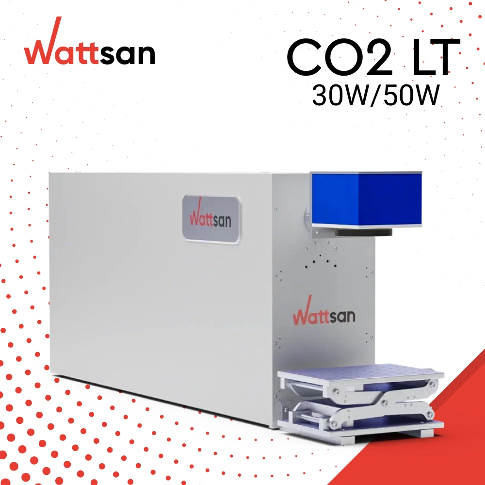 WATTSAN CO2 LT 40W 60W fiber/co2 laser marking machine  1610x360x680 mm  fiber laser engraving machine