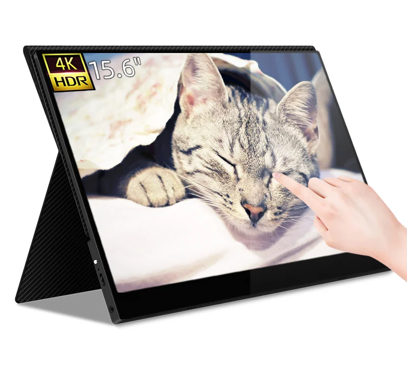 4K Portable Monitor with 15.6 inch Touchscreen Computer Display by Intehill
