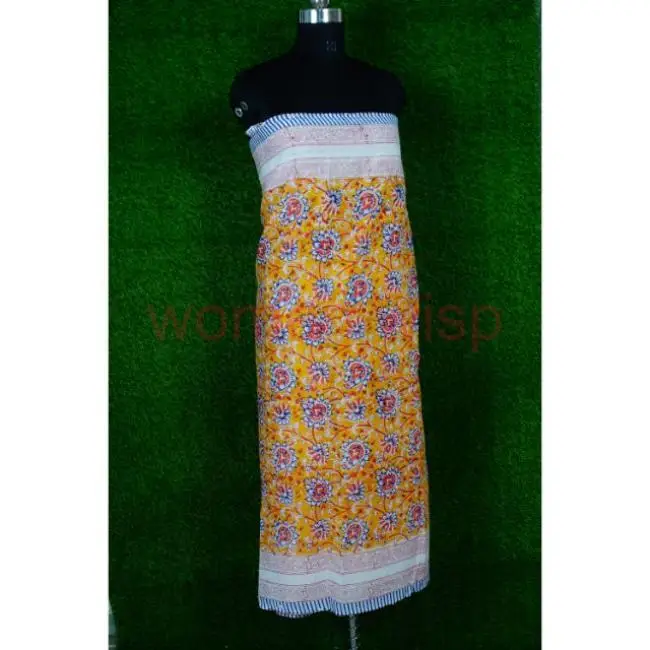 Custom Print 100% cotton cover up sarong women beach sarong pareo