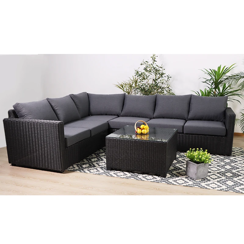 garden sectional wicker lounge sofas ptaio rattan sofa patio furniture set sofa set commercial outdoor furniture