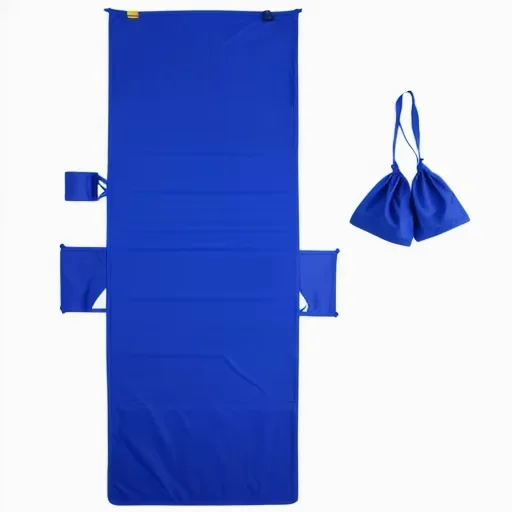Microfiber Sand-Free Quick Dry Beach Chair Towel Logo  Chaise Lounge Chair Cover with Side Pockets for Pool Sun Lounger