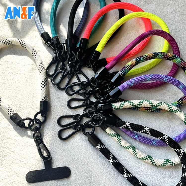 Mobile Phone Accessories Universal Wrist Strap Patch Tab Lasso Tether Cell Mobile Smartphone Phone Case Lanyard With Metal