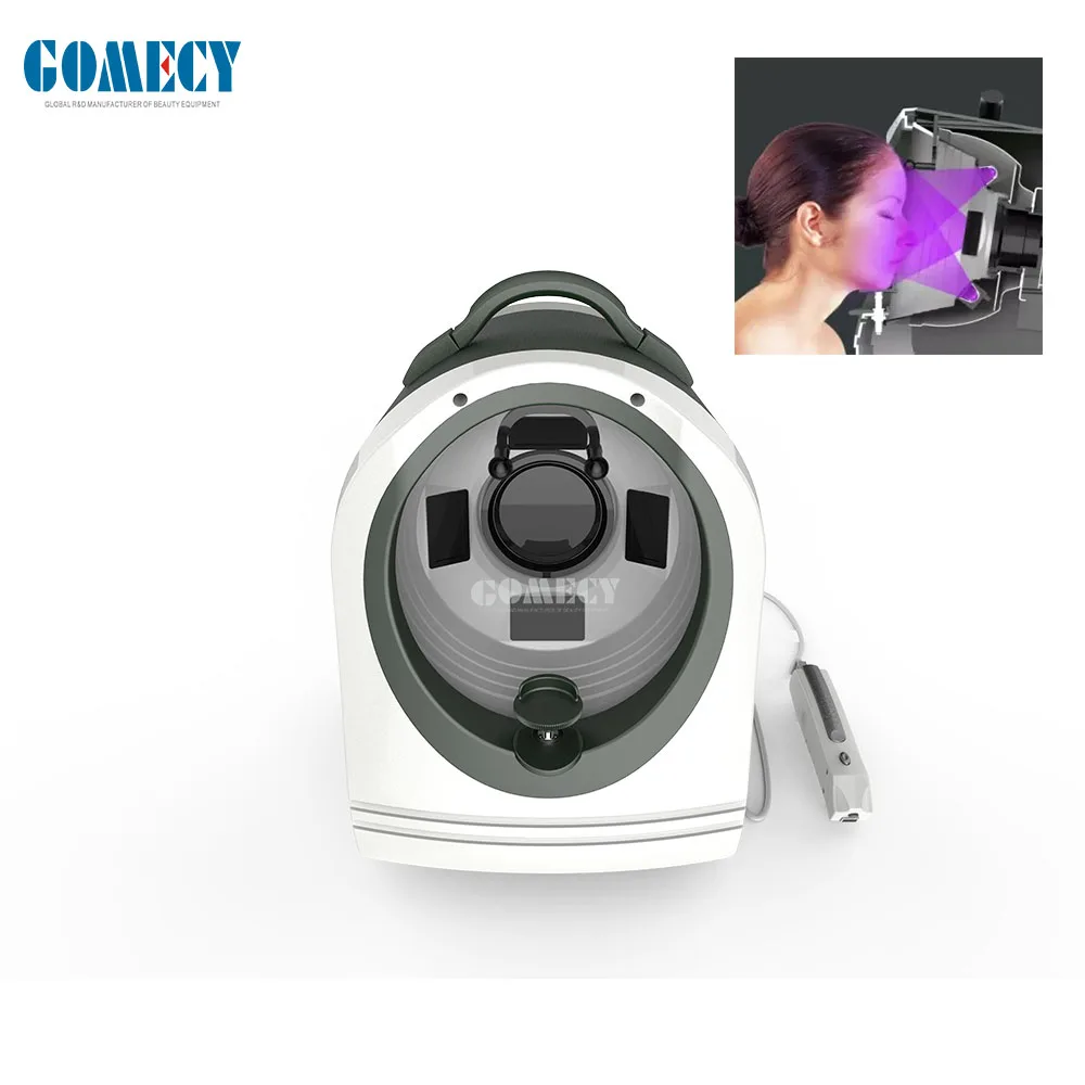 2022 Facial Skin Scanner Diagnostic Analyzer Analysis Mirror Machine Portable magic Mirror 3D Skin Analyzer Skin Analyzer Stand