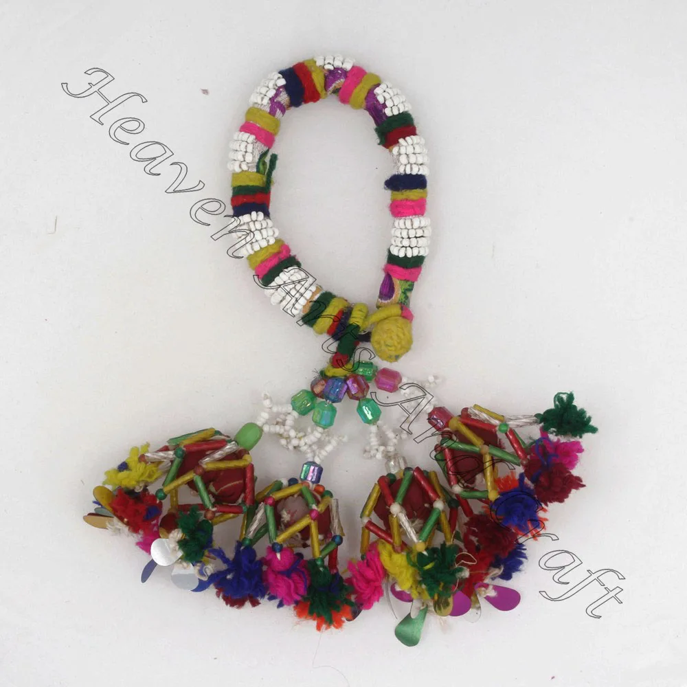 Gypsy Banjara Tribal Fusion Belly Dance old Armlet Anklet Bohemian beaded bracelet Banjara charm bracelets Vintage beaded Bangle