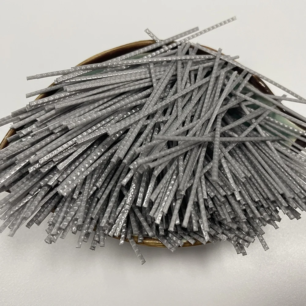 CE certified wave form concrete polypropylene pp macro fiber for construction road
