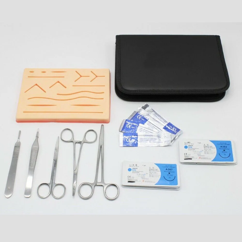 High Quality Suture Surgical Kit Manufacturer skin instrument set suture kit for the practice of surgical suturing