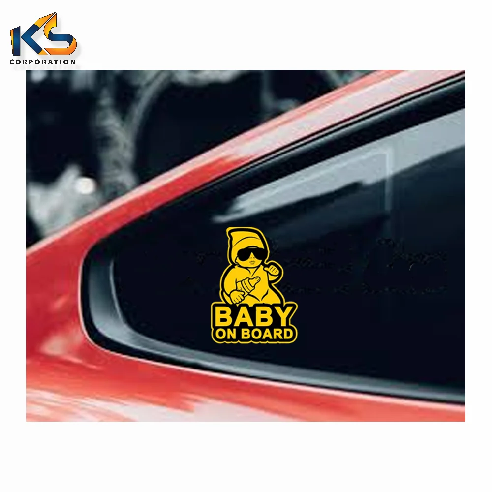 Custom Logo Decal Stickers Advertising Baby On Board Car Stickers Custom Baby On Board Warning Sign Stickers
