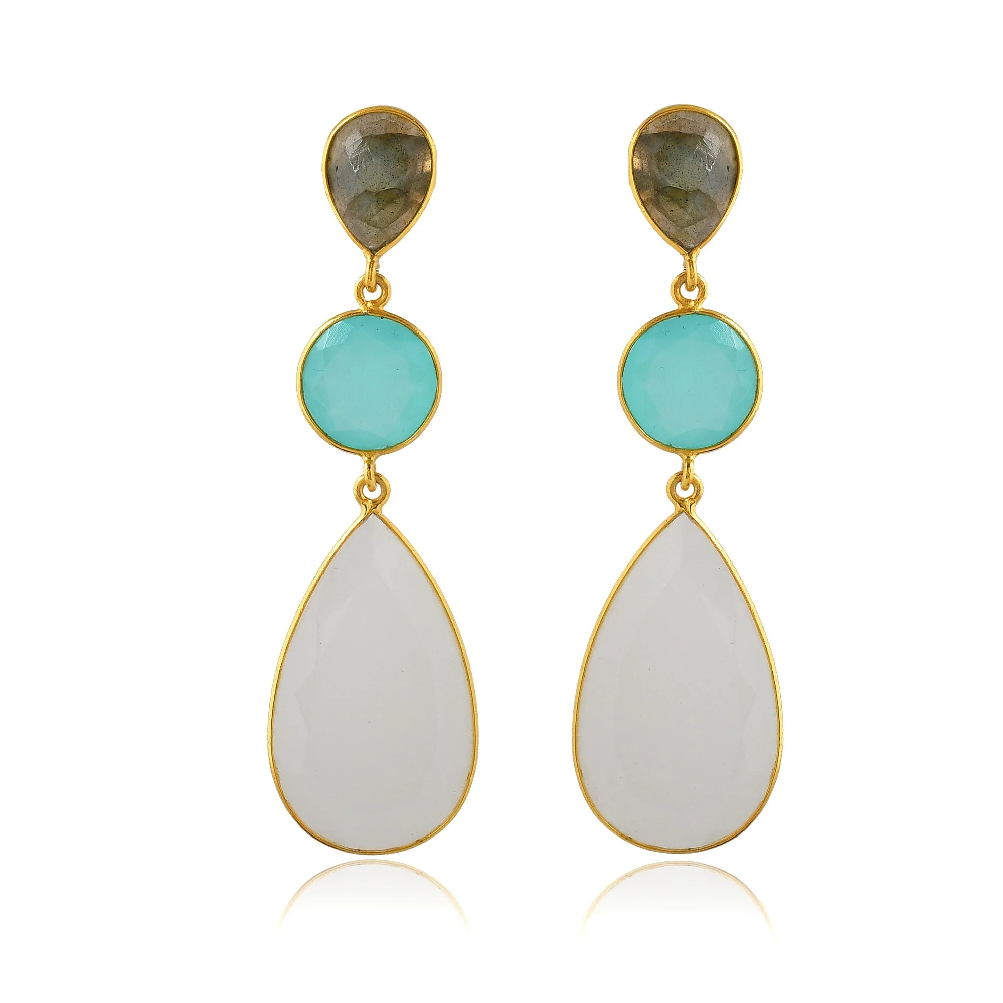 Top Best Selling Lovely Multi Color Drop Earring Long Earring Jewelry for Women and Girls  Wholesale Price in India