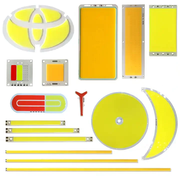 DIY customizable 12V 24V cob led chip lamp colors white strip round square high lumen power 10W 50W 500W RGB COB led panel light
