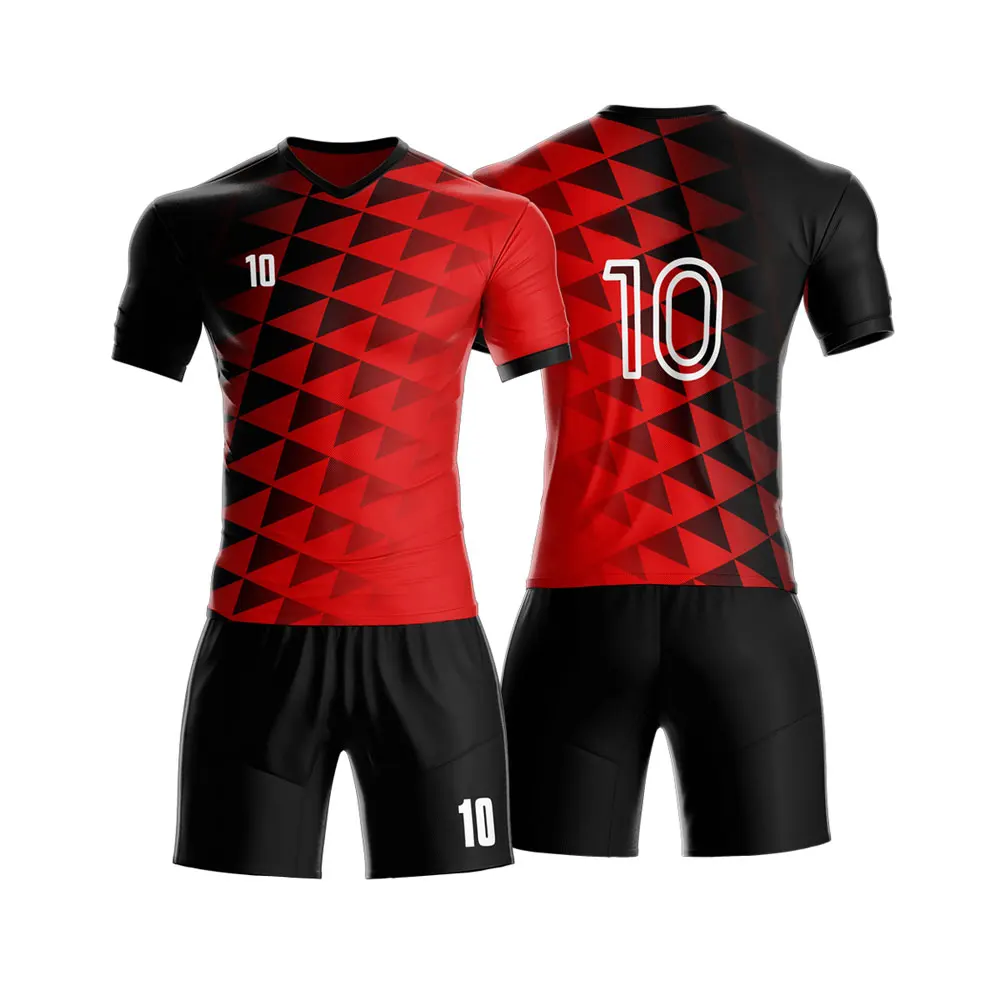 Black and Yellow Sublimated Custom Soccer Uniform High Quality Breathable football jersey Custom Design Logo and size