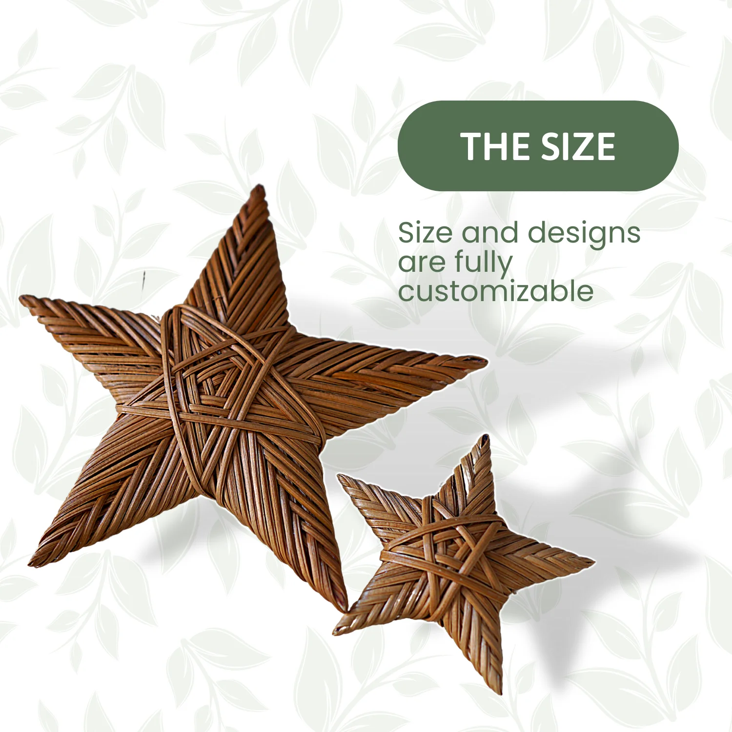 2023 Cheap Wholesale Rattan Star for Christmas Seasonal Decor Accent, Christmas Tree Star, Wicker Nursery Star Decor