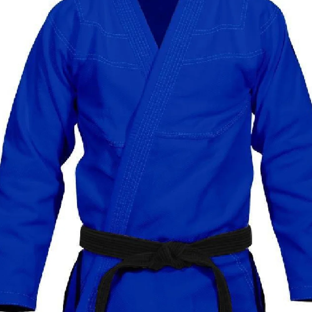 Factory Price Custom Logo Martial Arts Judo BJJ Gi Kimono Jiu Jitsu Suit Martial Arts Wear Blue Color BJJ GIS