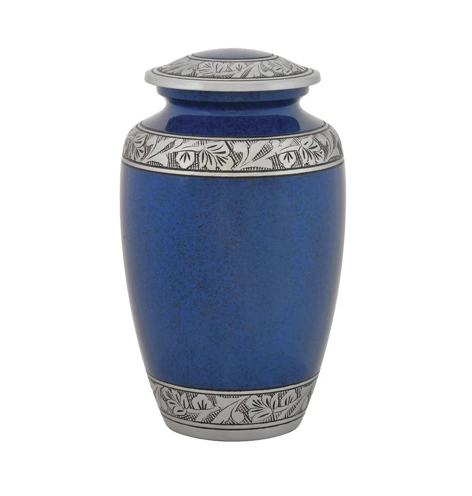 Funeral Supplies Custom Design Hand Engraved Cremation Urns Human Ashes Metal Adult Urn Jars Wholesale High Quality Finishing
