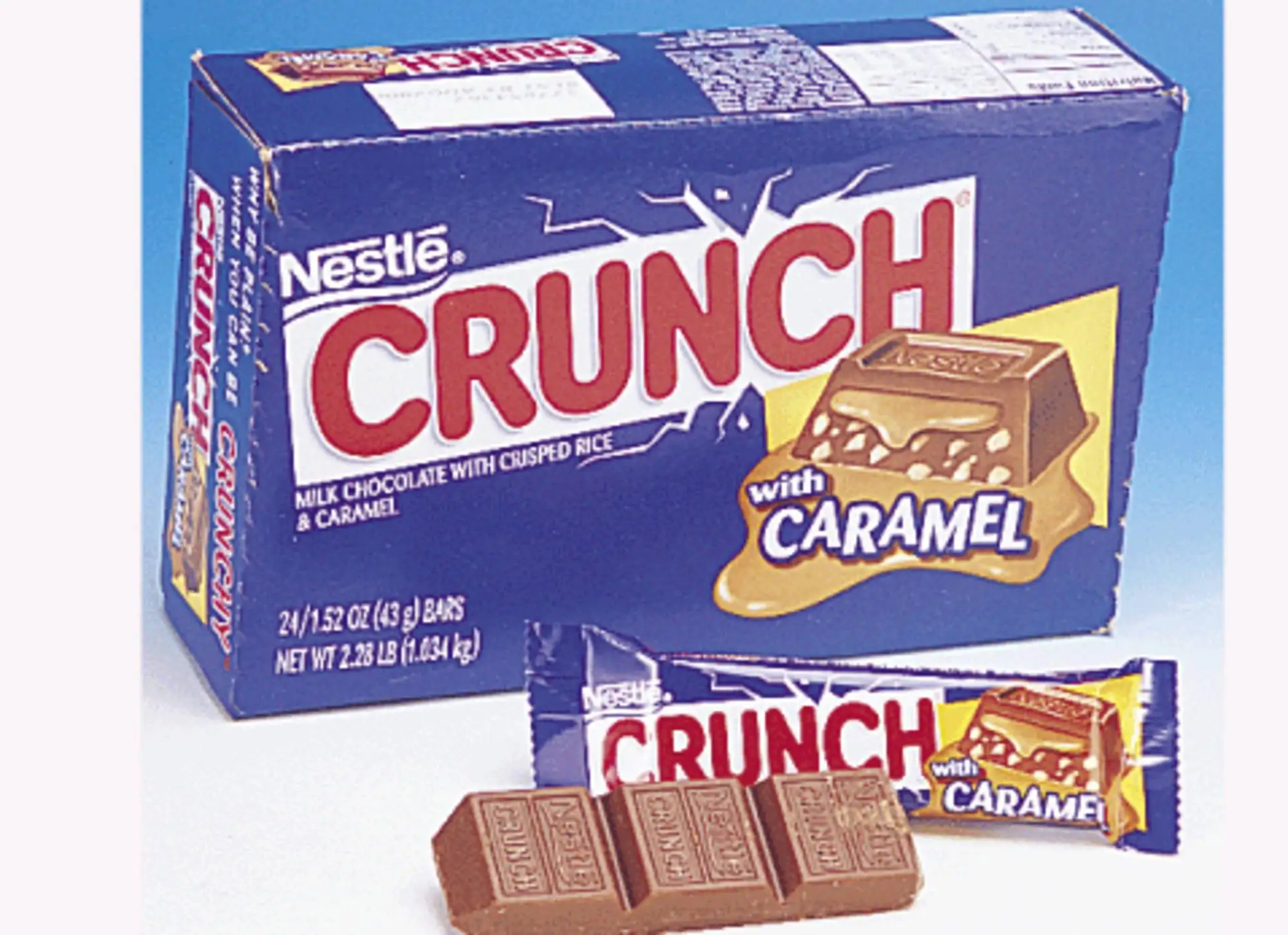 CRUNCH Milk Chocolate and Crisped Rice, Share Size Candy Bars, Share Pack, 2.7 oz