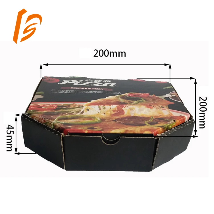 cheap black round pizza box 33*33 corrugated kraft 18 inch pizza boxes with logo