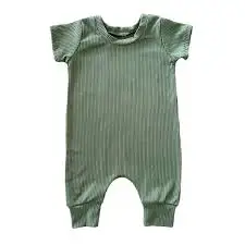 GOTS Certified 100% Organic Cotton Zipper Footie Baby Jumpsuit Romper