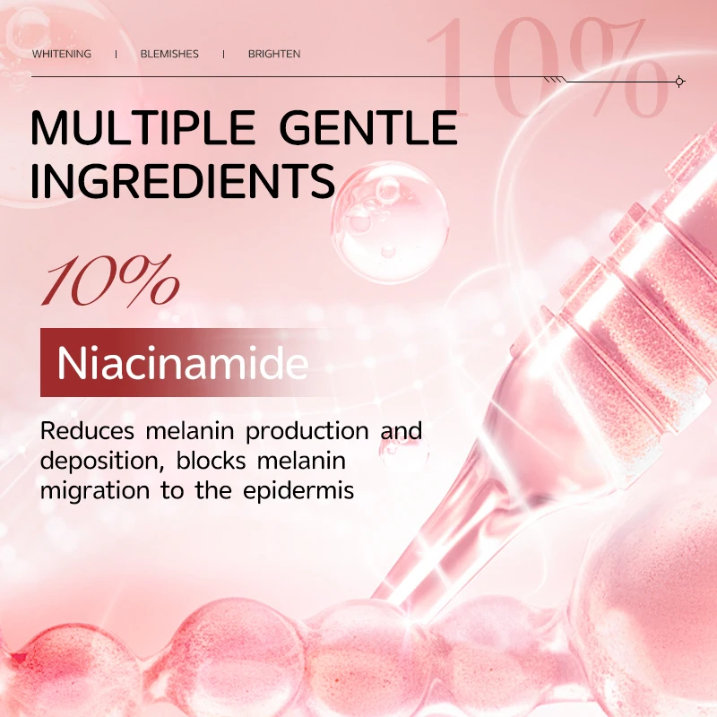 MOIKA Custom Logo OEM 10% Niacinamide Serum 30ml Brightening Hydrating Whitening Face Essence Solution Korean Beauty Products