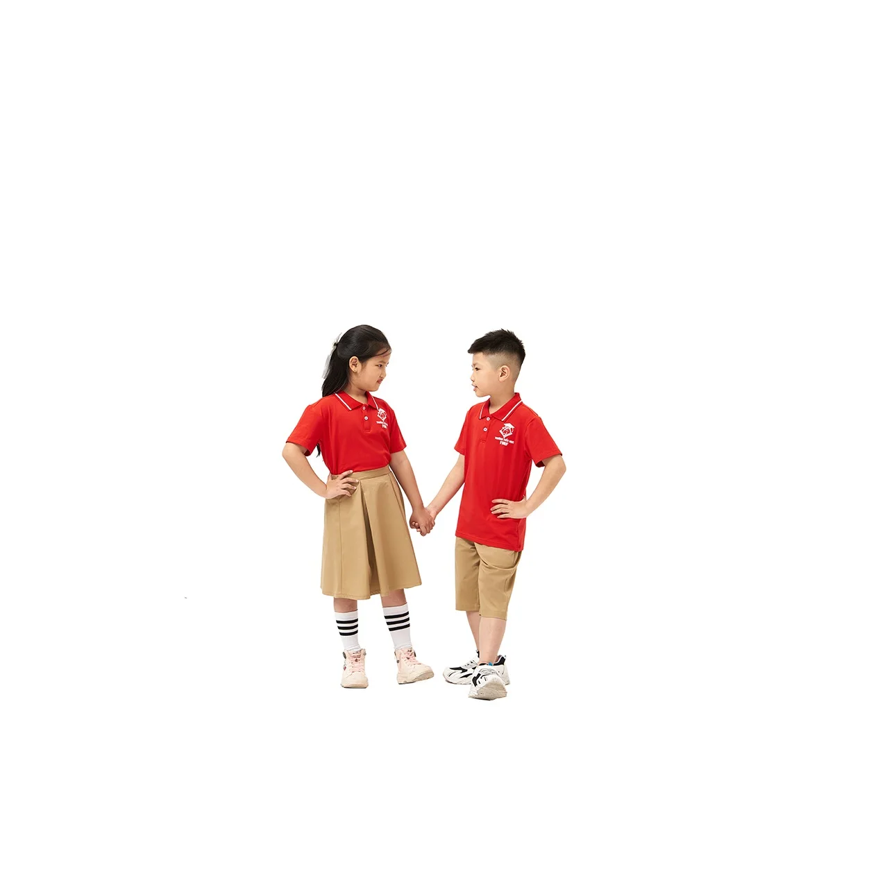 Made In Vietnam Number One Unisex Red+Rip Polo Shirt Short-Sleeve Best Children Uniforms For Sale