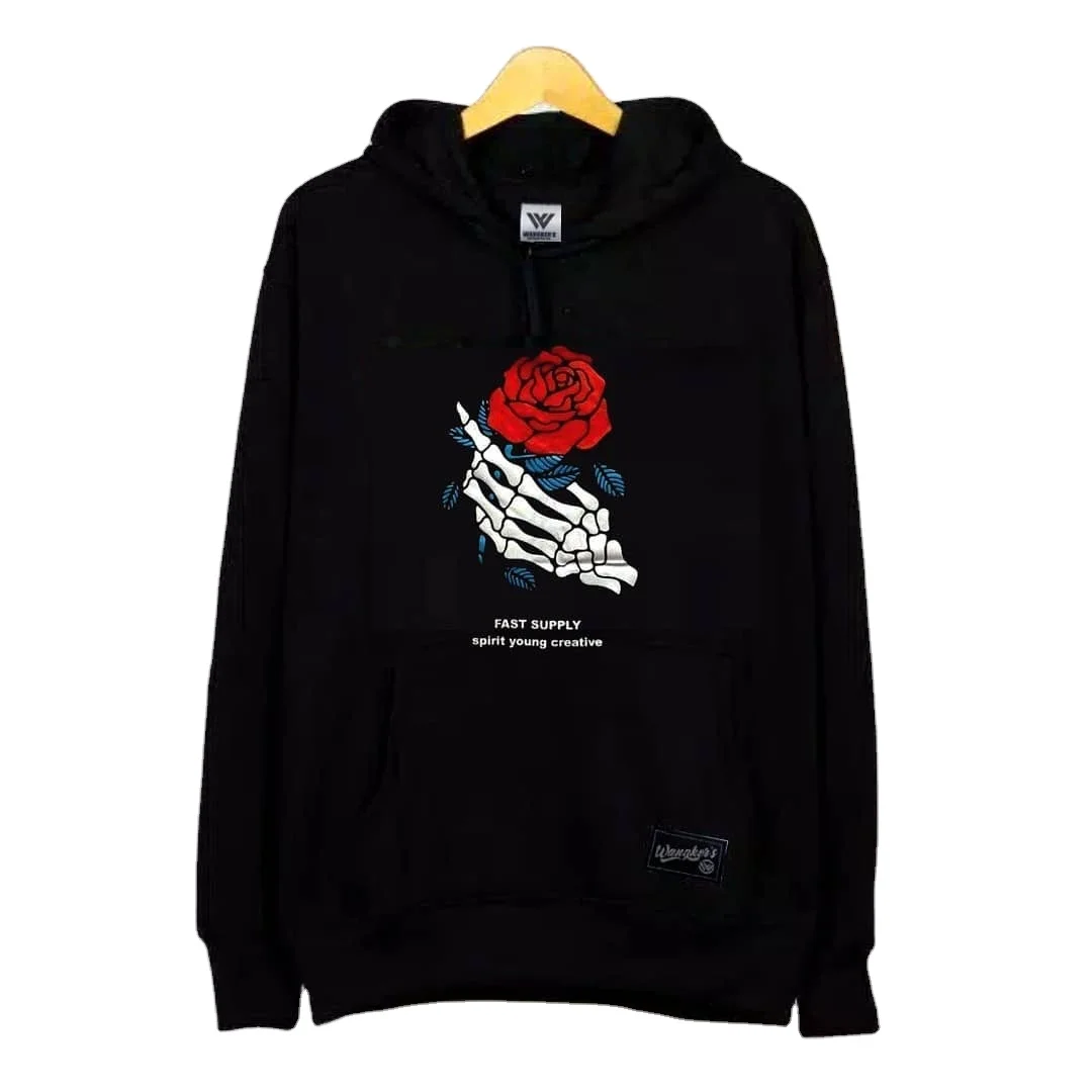 Men Luxury Custom pullover Hoodies Oversized Heavy Weight Streetwear Cotton High Quality 3d logo embroidery  Hoodies