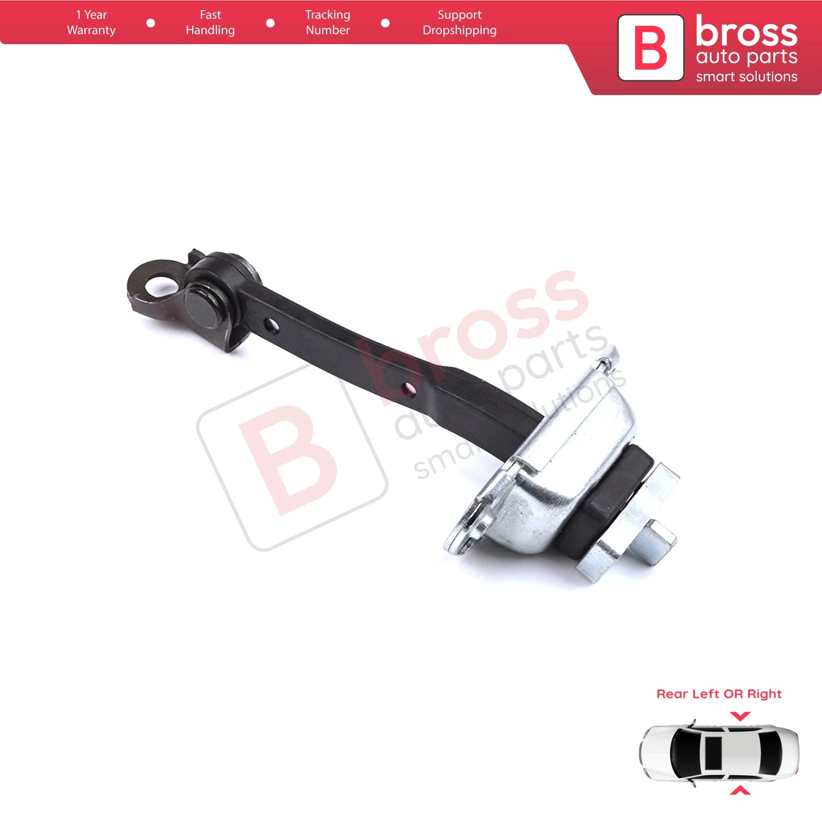BDP1364 Rear Door Stop Check Assy Limiter Strap for Toyota Yaris Echo Verso FunCargo Vitz Platz MK1 P1 P2 1999-2003 Pre-Facelift