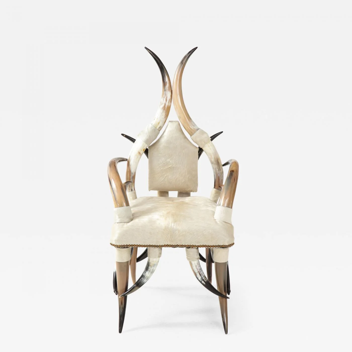 Ox Horn Chair Comfortable Cow Ox Horn Chair Designable and Antic Strong Natural Polished Cow Ox Horn Chair Indian Hand Crafted