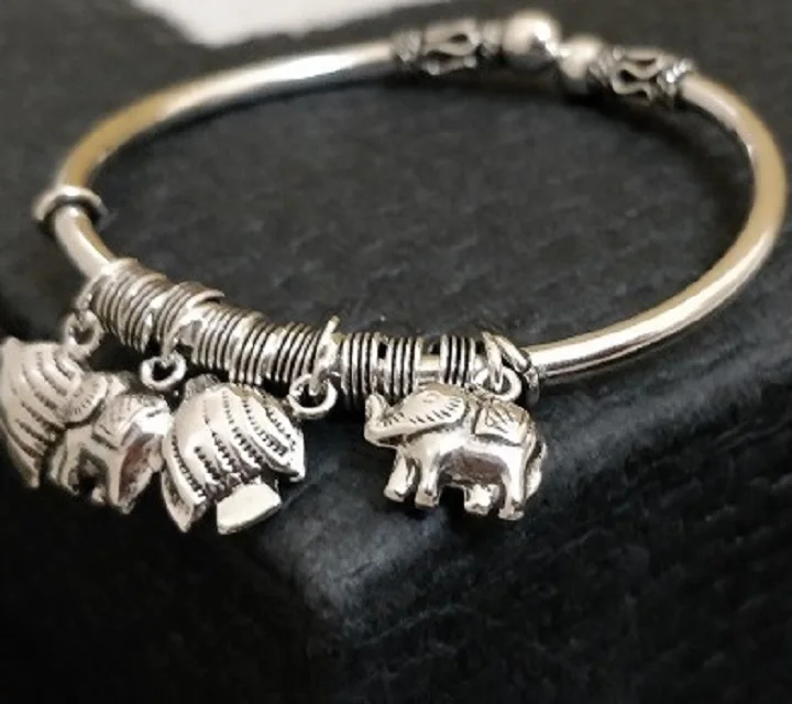 Trendy 925 Sterling Silver Bangle Charms Bangle For Women Jewelry At Best Price At Factory Price
