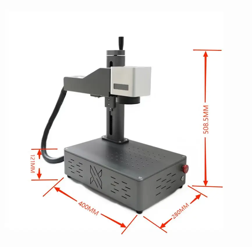 Portable Mini Fiber Laser Marking Machine 20W/30W Laser Engraving Machine JPT Fiber Laser