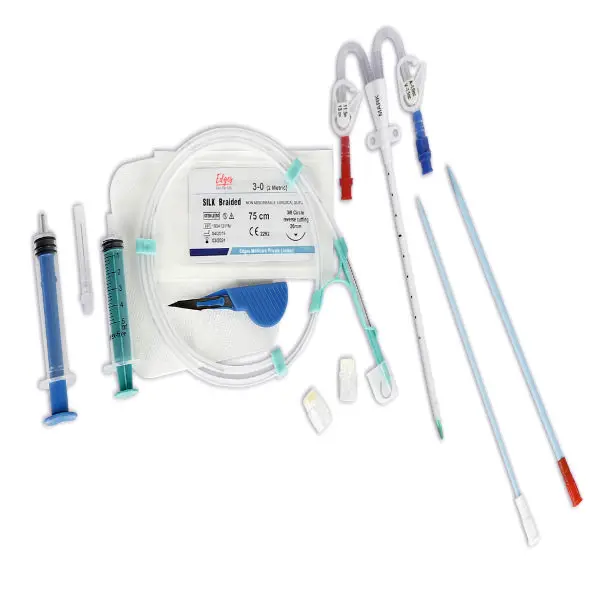 Medical Disposable Short Term Double and Triple Lumen Kit For Hemodialysis Consumables